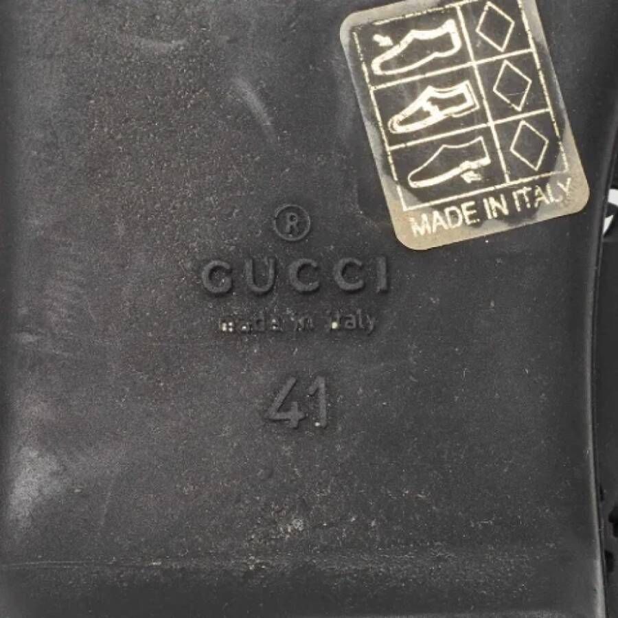 Gucci Vintage Pre-owned Rubber flats Black Dames