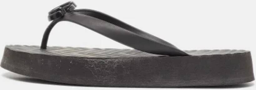 Gucci Vintage Pre-owned Rubber flats Black Dames