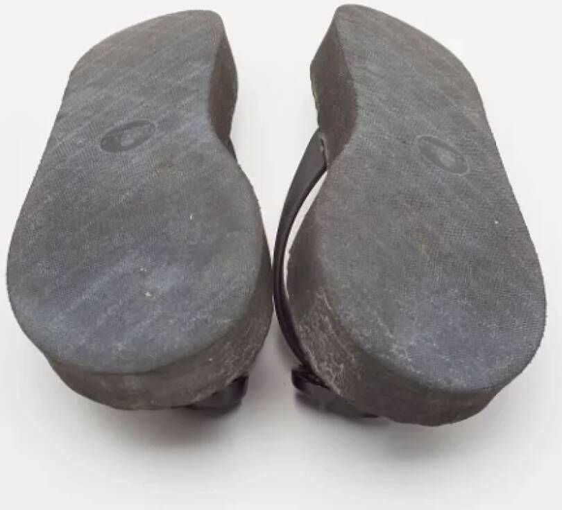 Gucci Vintage Pre-owned Rubber flats Black Dames