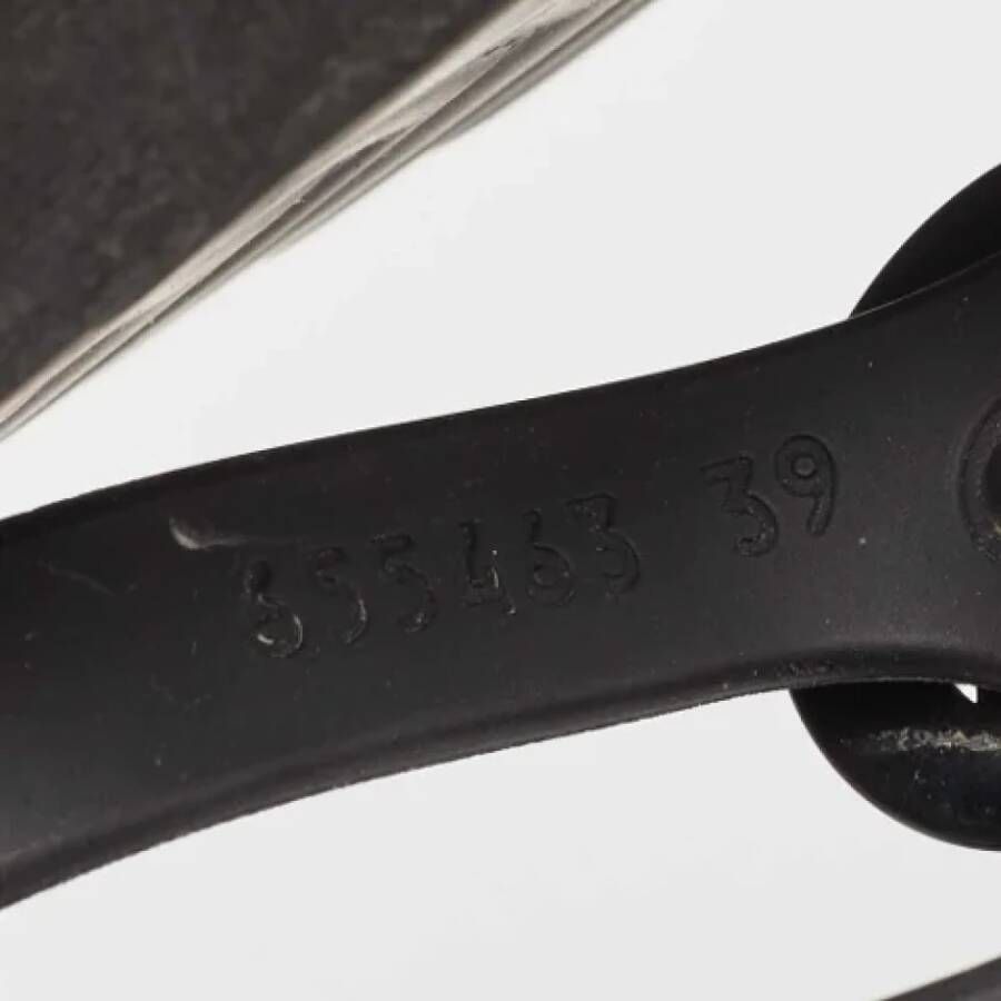 Gucci Vintage Pre-owned Rubber flats Black Dames