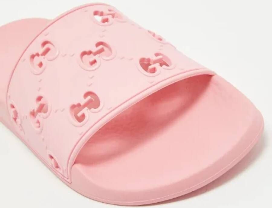 Gucci Vintage Pre-owned Rubber flats Pink Dames