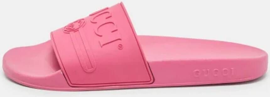 Gucci Vintage Pre-owned Rubber flats Pink Dames