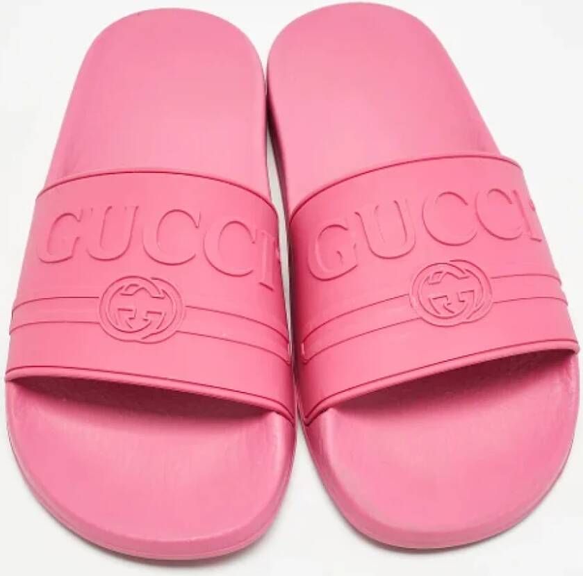 Gucci Vintage Pre-owned Rubber flats Pink Dames