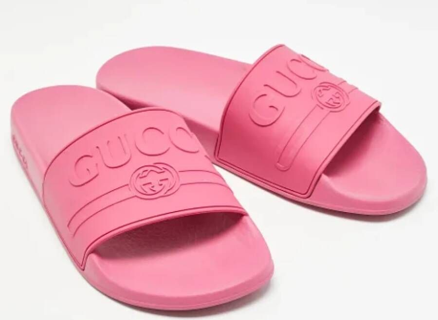 Gucci Vintage Pre-owned Rubber flats Pink Dames