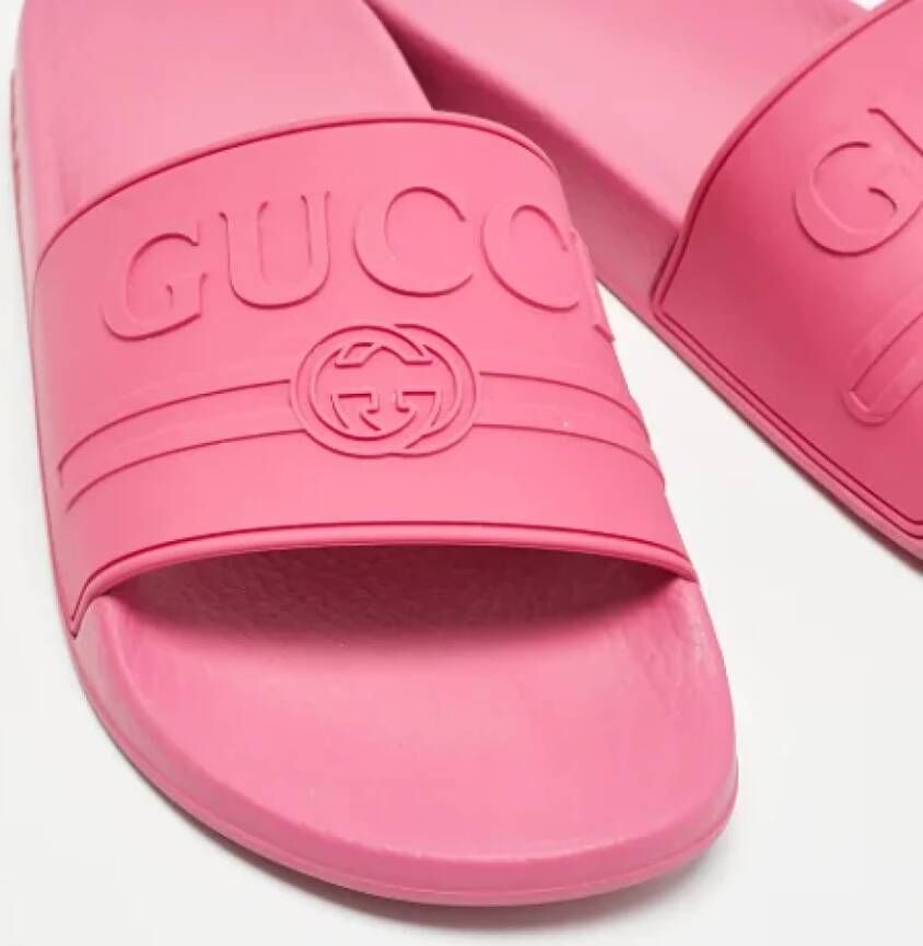 Gucci Vintage Pre-owned Rubber flats Pink Dames