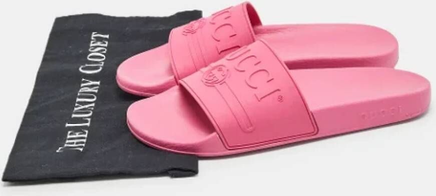 Gucci Vintage Pre-owned Rubber flats Pink Dames