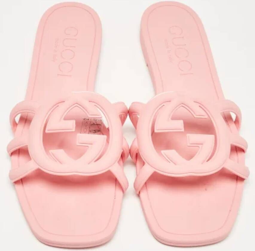 Gucci Vintage Pre-owned Rubber flats Pink Dames