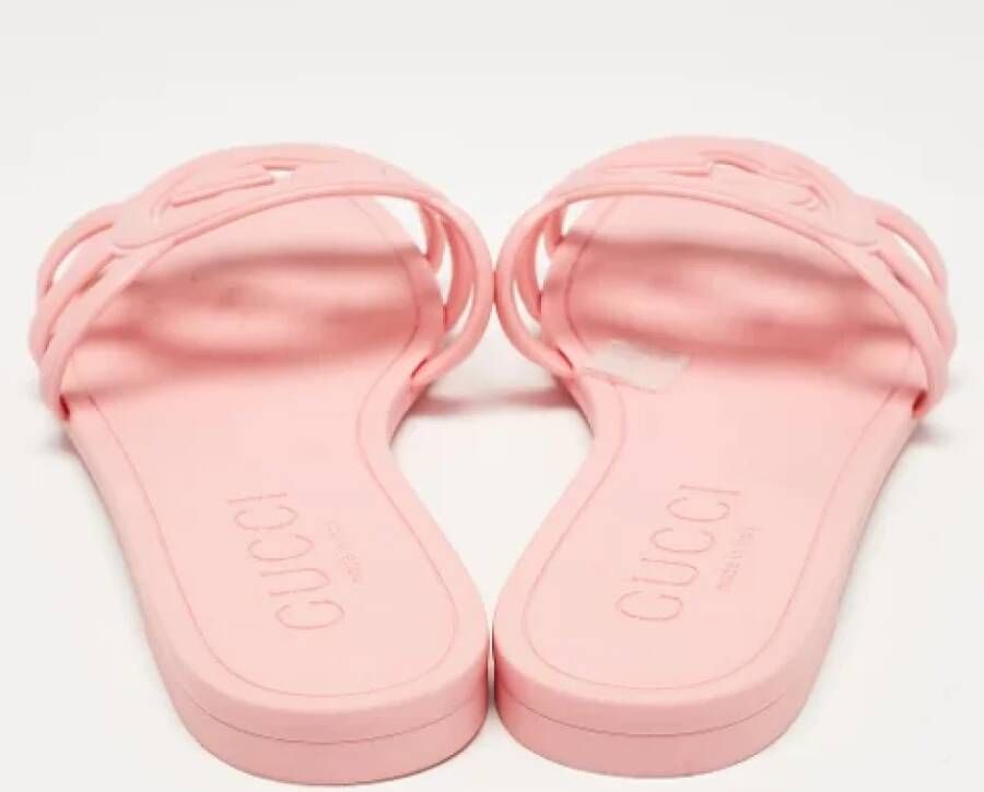 Gucci Vintage Pre-owned Rubber flats Pink Dames