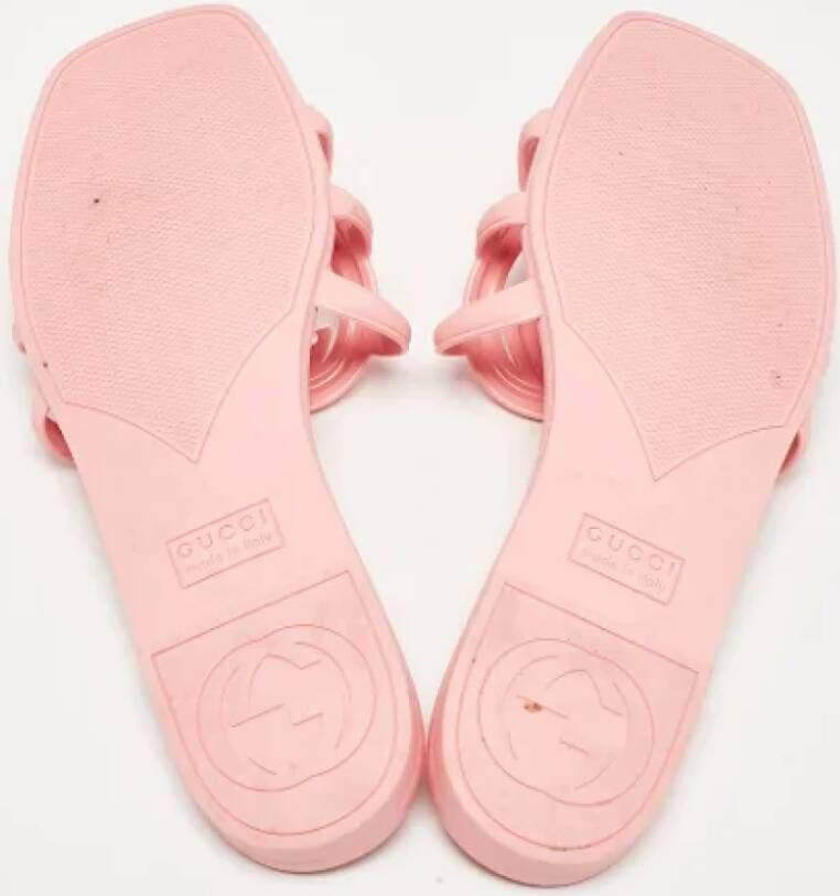 Gucci Vintage Pre-owned Rubber flats Pink Dames