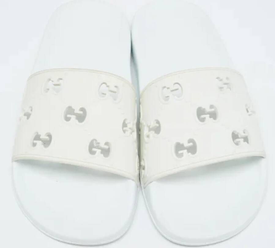 Gucci Vintage Pre-owned Rubber flats White Dames