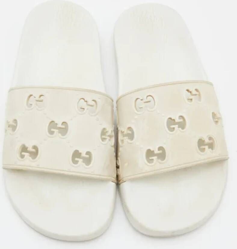 Gucci Vintage Pre-owned Rubber flats White Dames