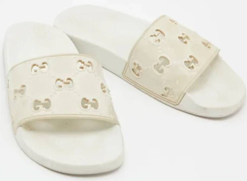 Gucci Vintage Pre-owned Rubber flats White Dames