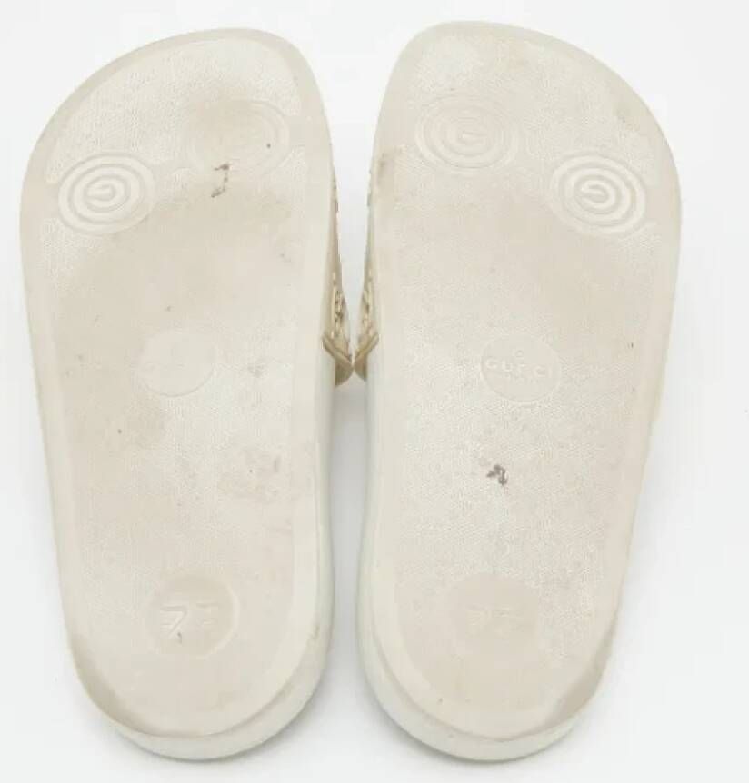 Gucci Vintage Pre-owned Rubber flats White Dames