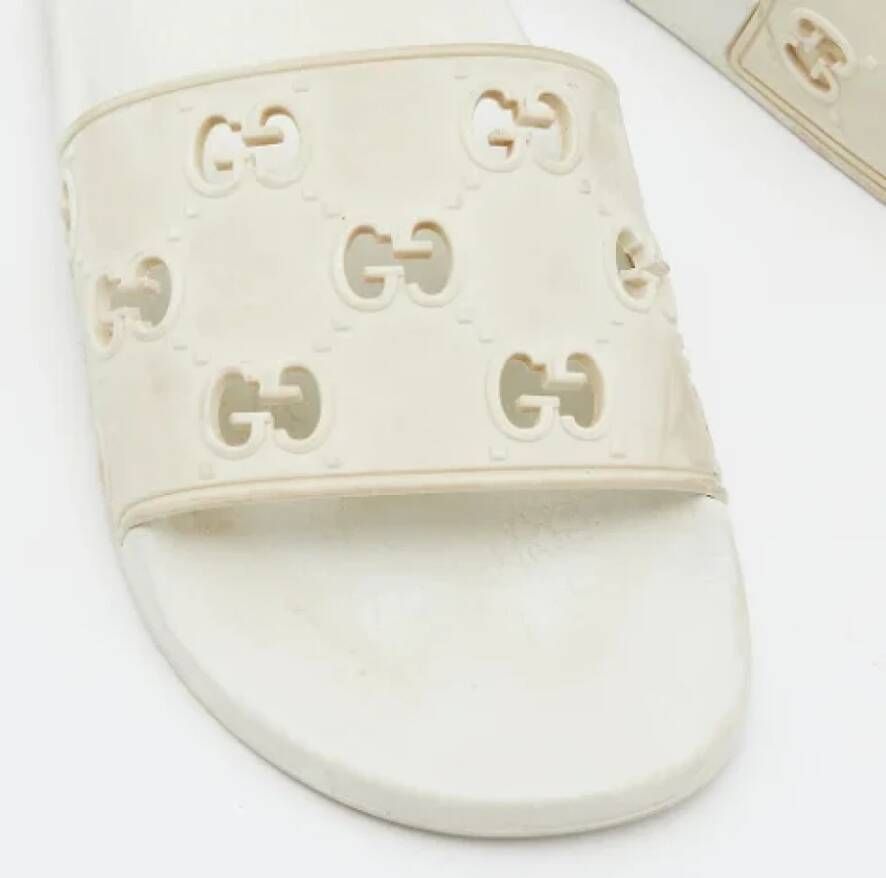 Gucci Vintage Pre-owned Rubber flats White Dames