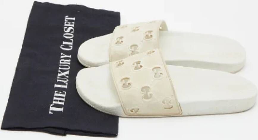 Gucci Vintage Pre-owned Rubber flats White Dames