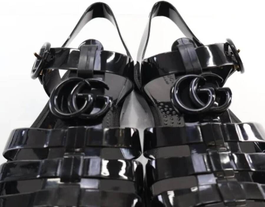 Gucci Vintage Pre-owned Rubber sandals Black Dames