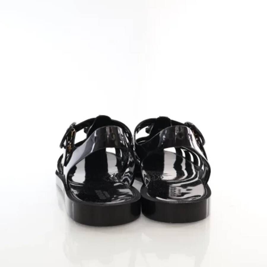 Gucci Vintage Pre-owned Rubber sandals Black Dames