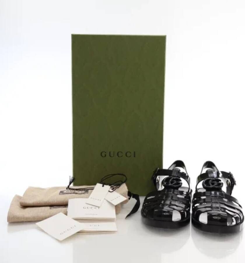 Gucci Vintage Pre-owned Rubber sandals Black Dames
