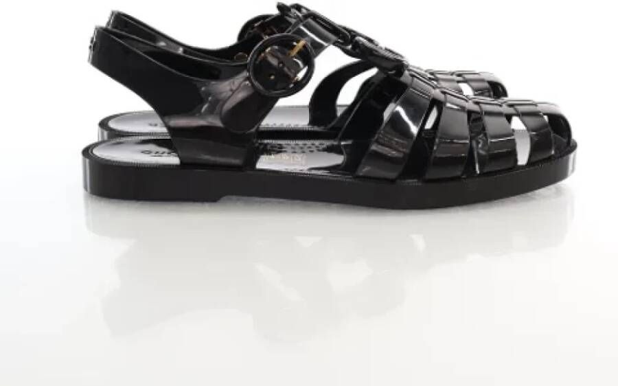 Gucci Vintage Pre-owned Rubber sandals Black Dames