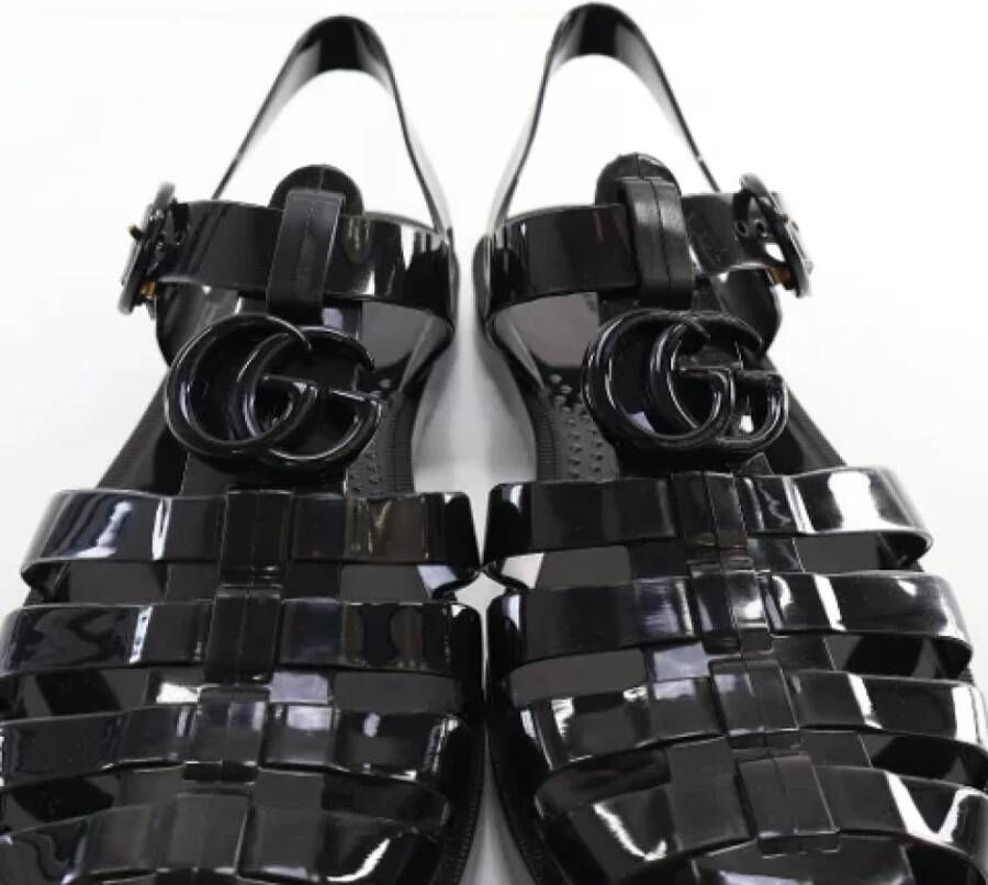 Gucci Vintage Pre-owned Rubber sandals Black Dames