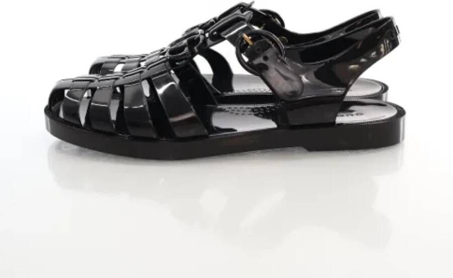 Gucci Vintage Pre-owned Rubber sandals Black Dames