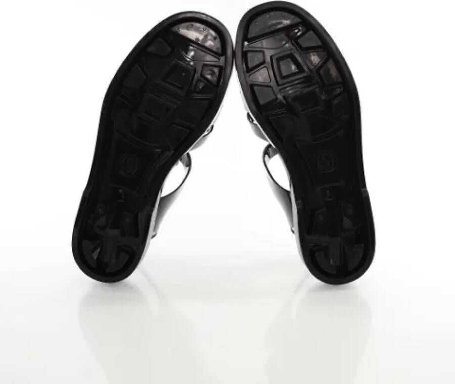 Gucci Vintage Pre-owned Rubber sandals Black Dames