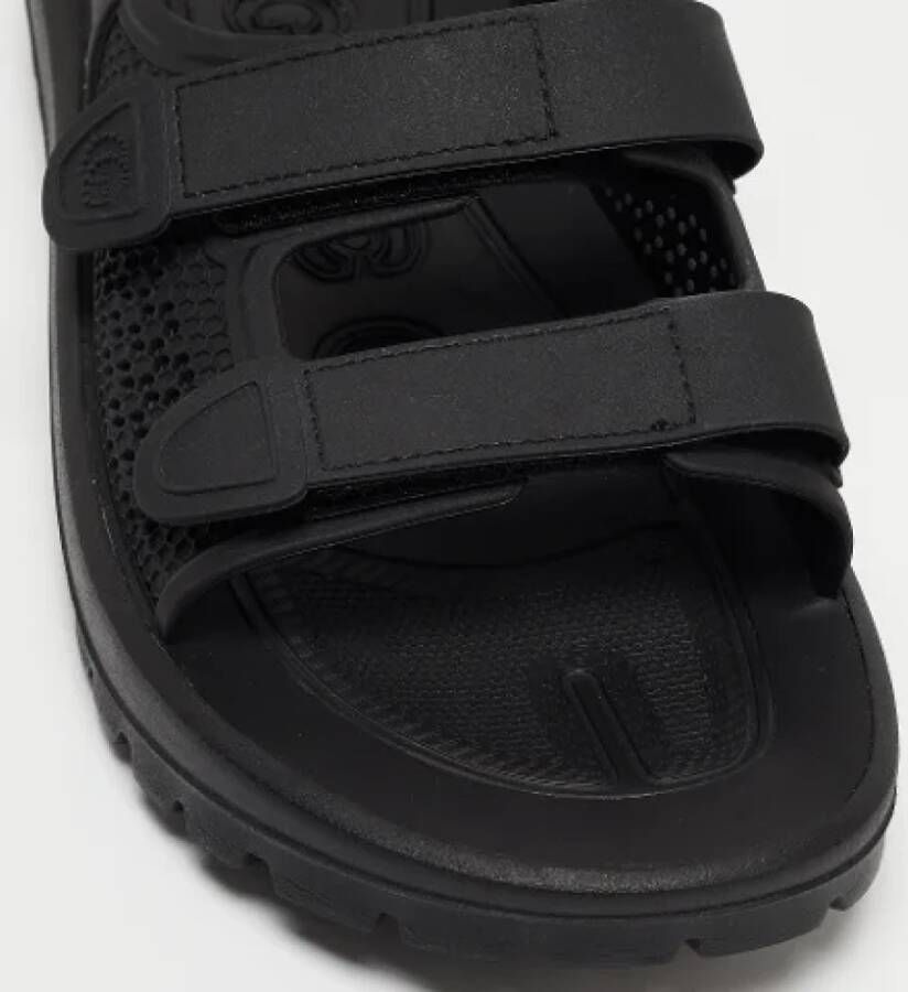 Gucci Vintage Pre-owned Rubber sandals Black Heren