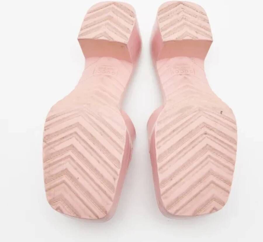 Gucci Vintage Pre-owned Rubber sandals Pink Dames
