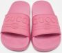 Gucci Vintage Pre-owned Rubber sandals Pink Dames - Thumbnail 3
