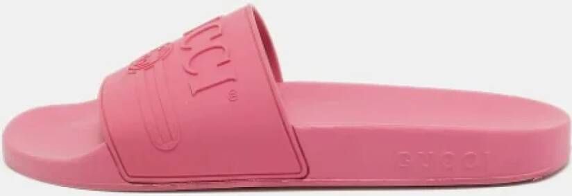 Gucci Vintage Pre-owned Rubber sandals Pink Dames