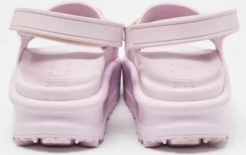 Gucci Vintage Pre-owned Rubber sandals Purple Dames