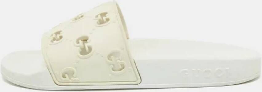 Gucci Vintage Pre-owned Rubber sandals White Dames