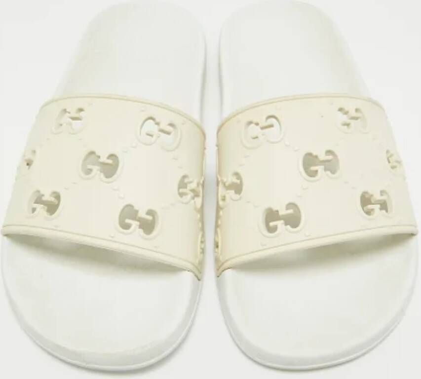 Gucci Vintage Pre-owned Rubber sandals White Dames