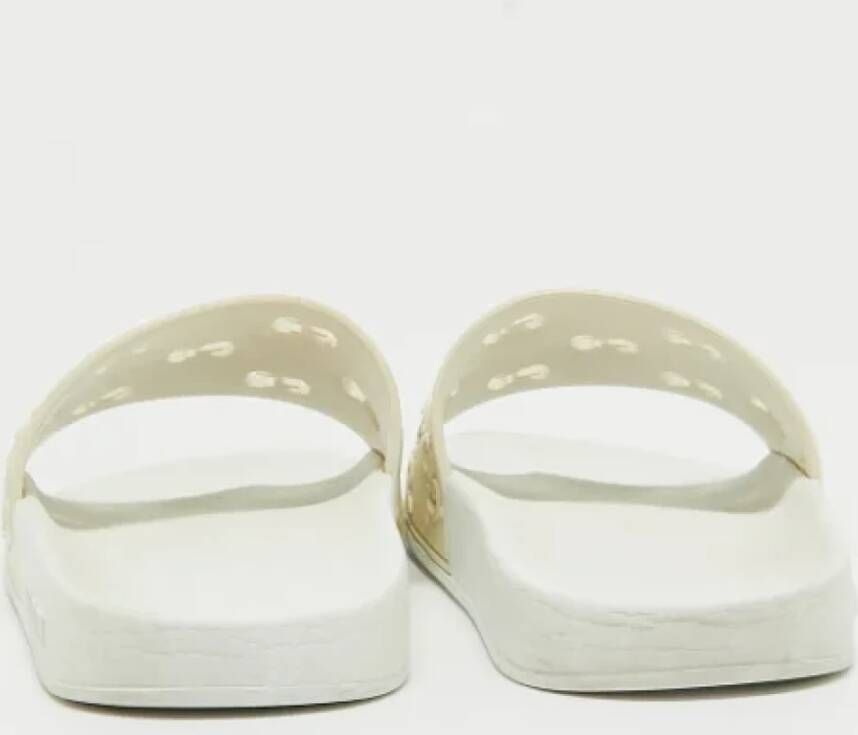 Gucci Vintage Pre-owned Rubber sandals White Dames