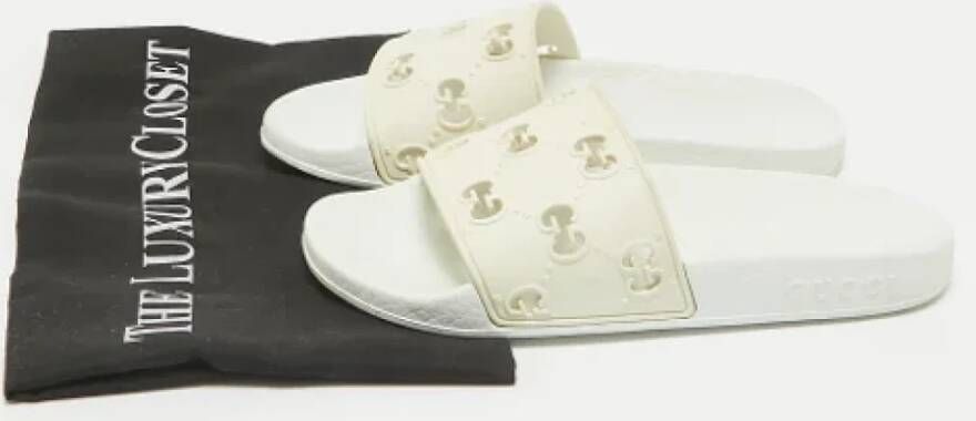 Gucci Vintage Pre-owned Rubber sandals White Dames
