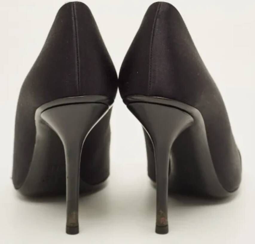 Gucci Vintage Pre-owned Satin heels Black Dames
