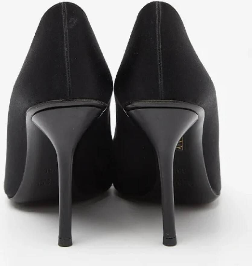 Gucci Vintage Pre-owned Satin heels Black Dames