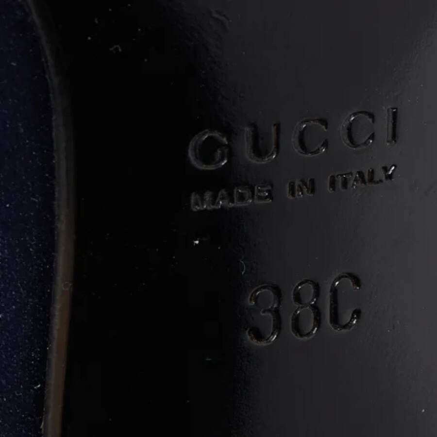 Gucci Vintage Pre-owned Satin heels Blue Dames