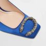 Gucci Vintage Pre-owned Satin heels Blue Dames - Thumbnail 7
