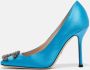 Gucci Vintage Pre-owned Satin heels Blue Dames - Thumbnail 2