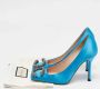 Gucci Vintage Pre-owned Satin heels Blue Dames - Thumbnail 9