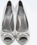Gucci Vintage Pre-owned Satin heels Gray Dames - Thumbnail 3