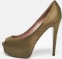 Gucci Vintage Pre-owned Satin heels Green Dames - Thumbnail 2