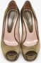 Gucci Vintage Pre-owned Satin heels Green Dames - Thumbnail 3