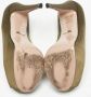 Gucci Vintage Pre-owned Satin heels Green Dames - Thumbnail 6