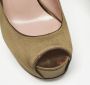 Gucci Vintage Pre-owned Satin heels Green Dames - Thumbnail 7