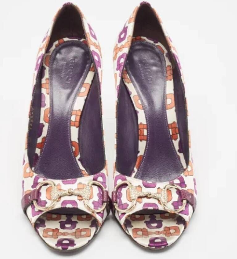 Gucci Vintage Pre-owned Satin heels Multicolor Dames