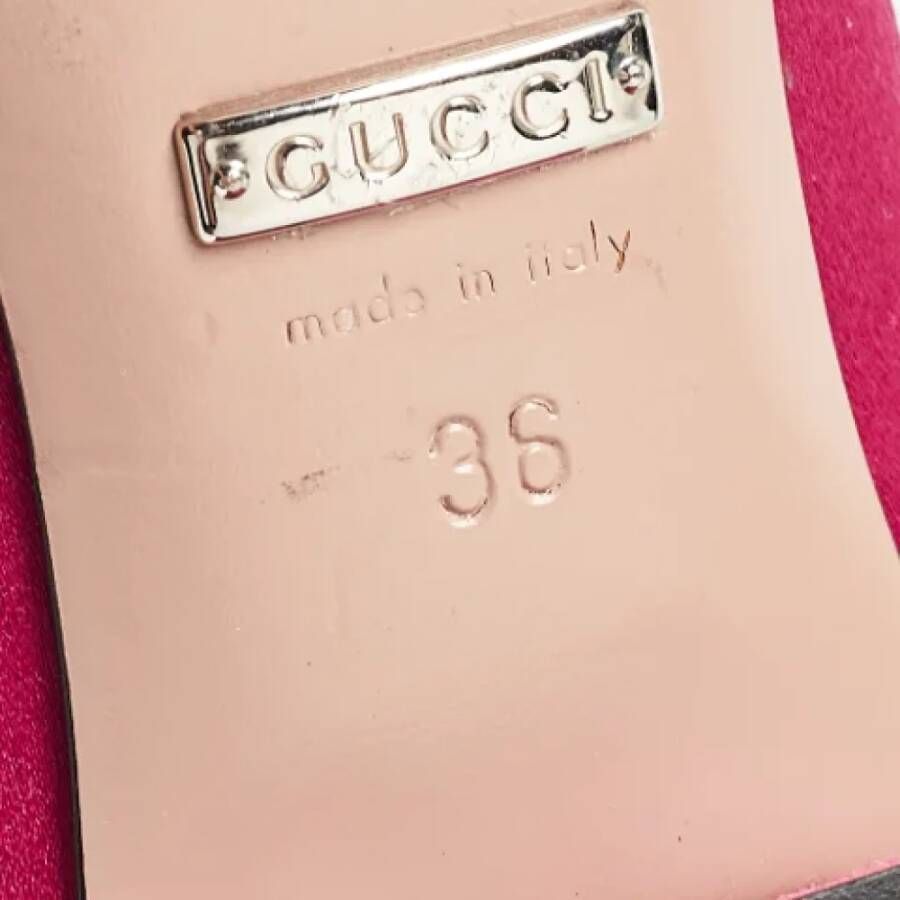 Gucci Vintage Pre-owned Satin heels Pink Dames