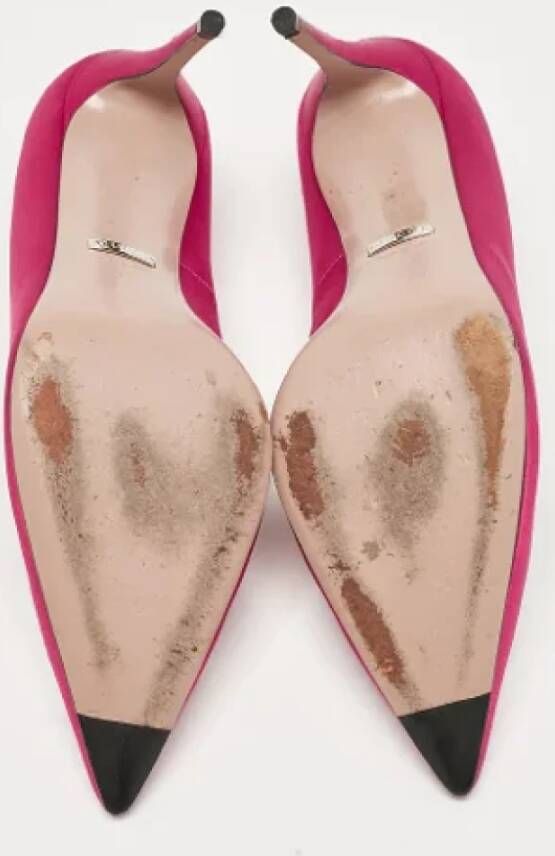 Gucci Vintage Pre-owned Satin heels Pink Dames