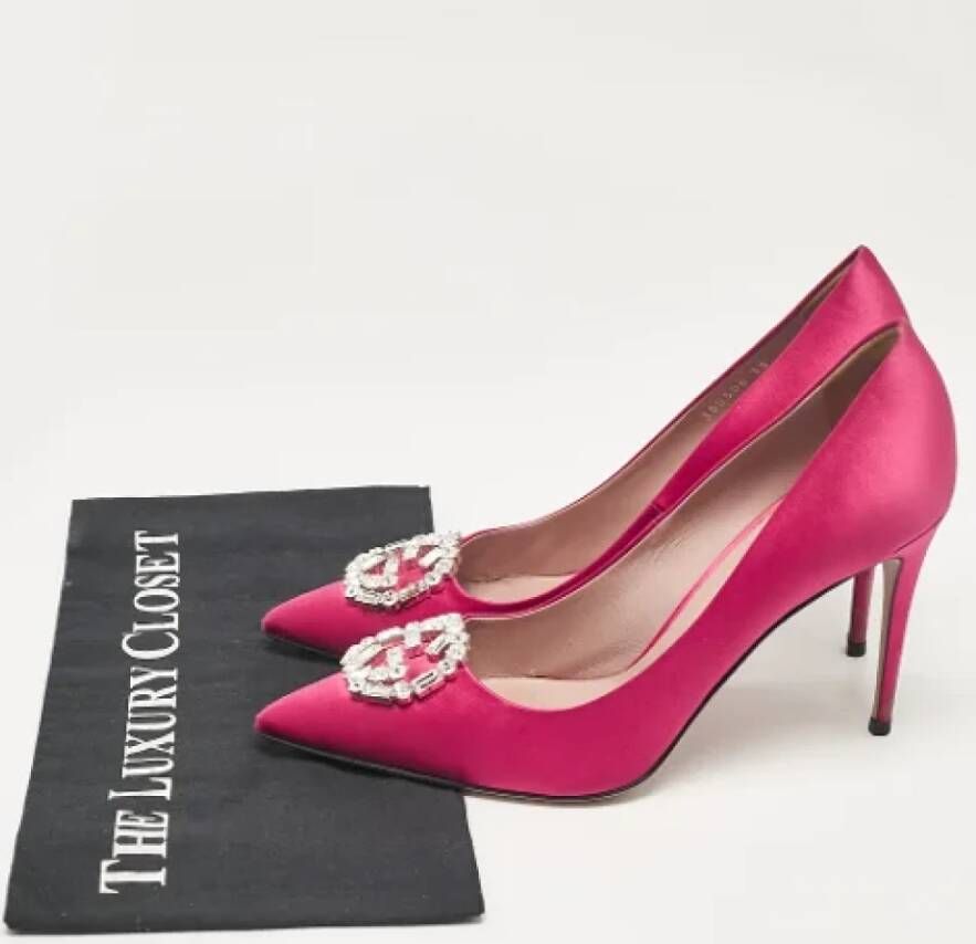 Gucci Vintage Pre-owned Satin heels Pink Dames